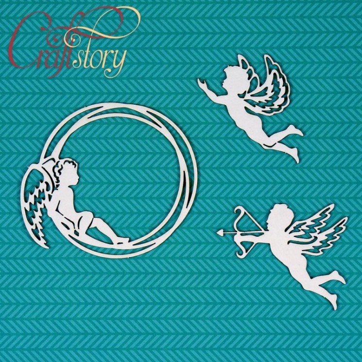 CraftStory chipboard "Angels", 3 elements