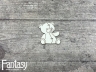 Чипборд Fantasy «Мамино счастье (Мишка 3287)» размер 4,2*4,5 см
