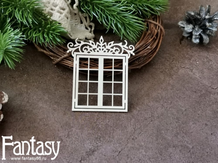 Чипборд Fantasy "Окно 3722", размер 7,2*6,7 см